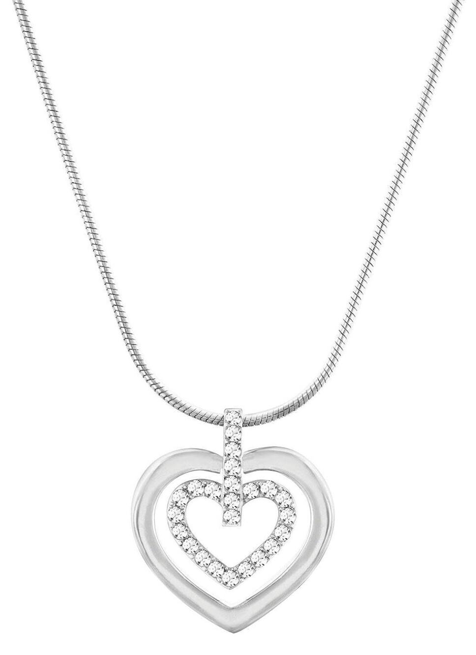 NIB Swarovski Circle Heart Pendant necklace. Retails $129